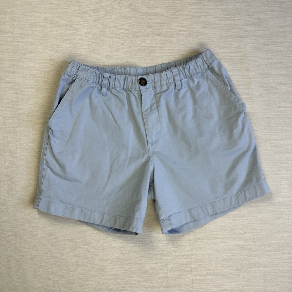 Chubbies Chino Flat Front 5.5" Inseam Shorts Men Small Light Powder Blue Preppy